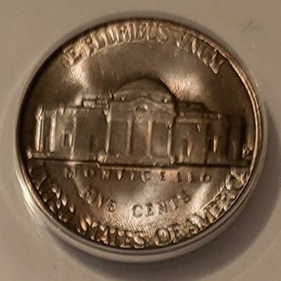 1947 D Jefferson Nickel MS65 5.5 Steps ANACS Toning - Picture 4 of 4